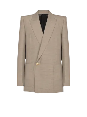 1-button tailored cupro jacket