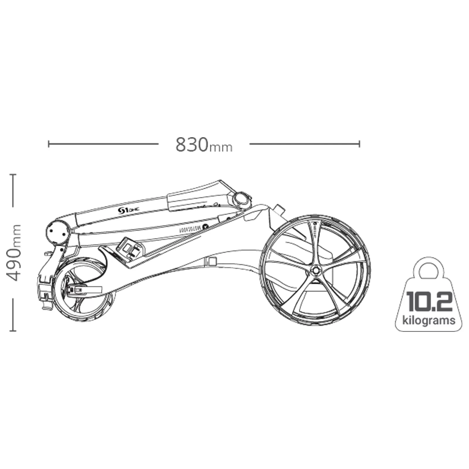 2024 Motocaddy S1 DHC Electric Golf Trolley