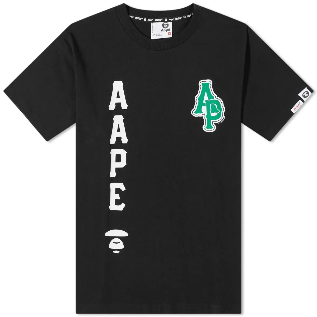 AAPE Street Baseball Moon Face T-ShirtBlack