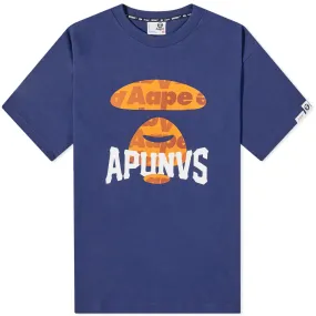 AAPE Street Baseball Universe T-ShirtNavy