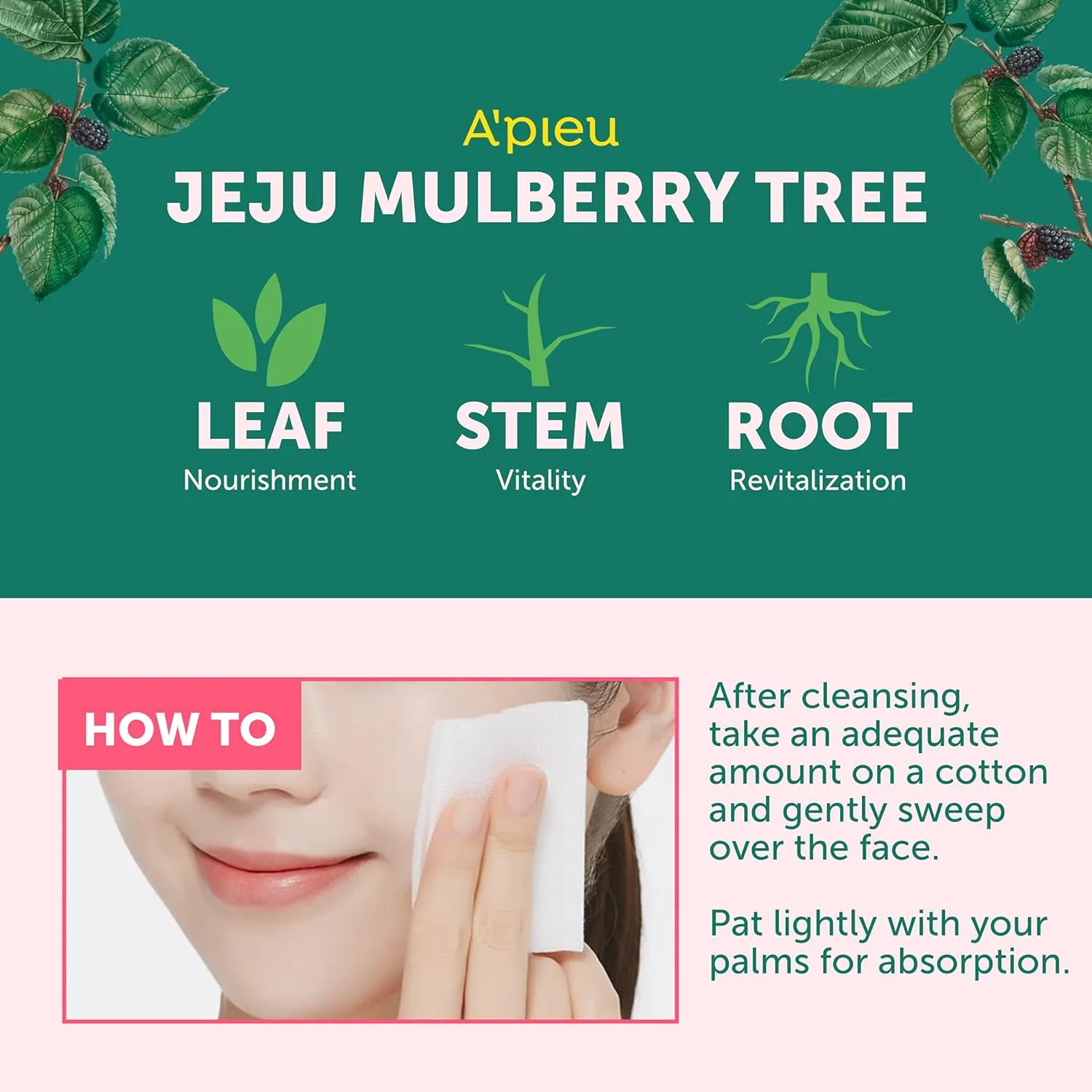 A'pieu Mulberry Blemish Clearing Toner - 210ML