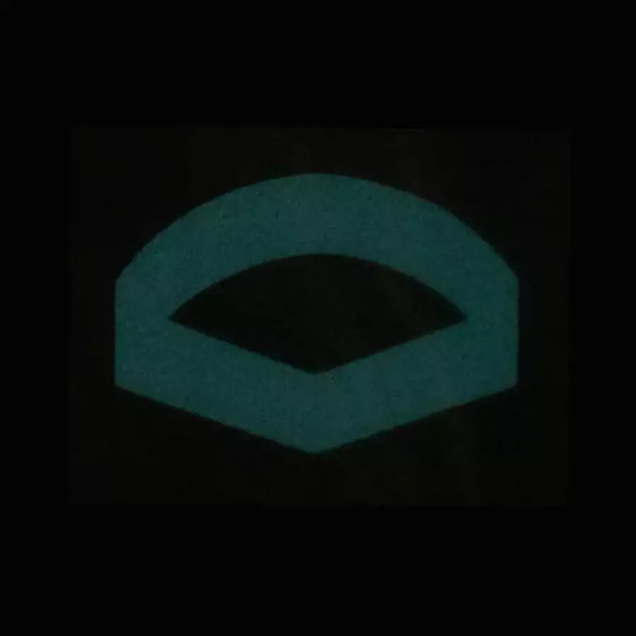 BLUE GLOW IN THE DARK RANK PATCH - LANCE CORPORAL