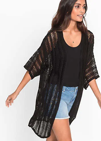 bonprix bonprix Ajour Knit Cardigan | Kaleidoscope