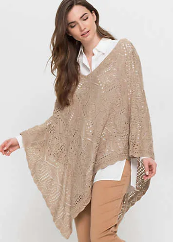 bonprix bonprix Knitted Poncho | Kaleidoscope