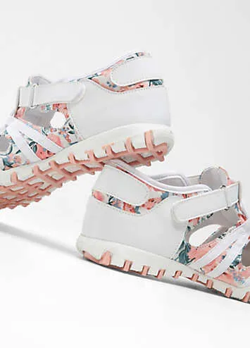 bonprix Cut-Out Floral Trainers | Grattan