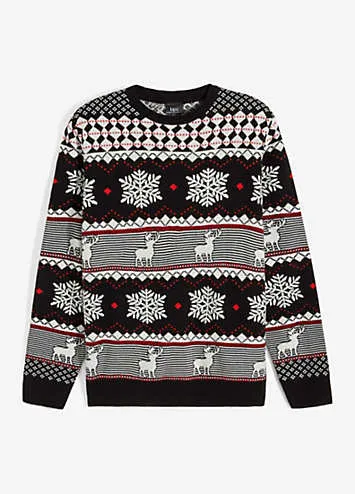 bonprix Fairisle Crew Neck Jumper | Grattan