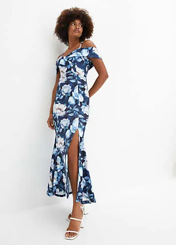 bonprix Floral Print Cold Shoulder Maxi Dress | Grattan