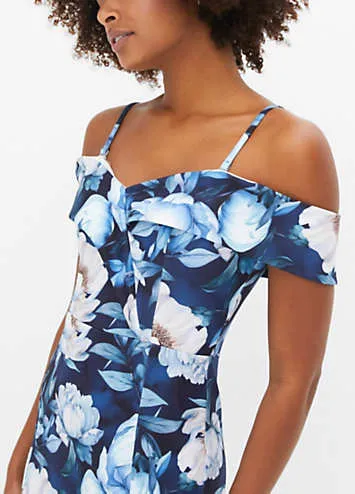 bonprix Floral Print Cold Shoulder Maxi Dress | Grattan