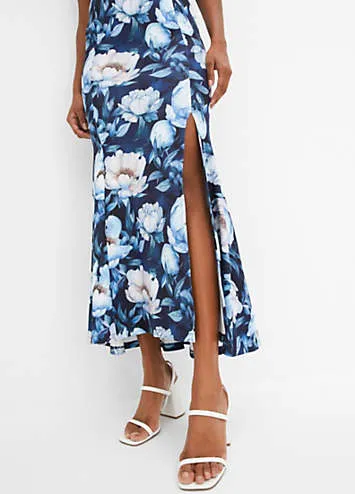 bonprix Floral Print Cold Shoulder Maxi Dress | Grattan