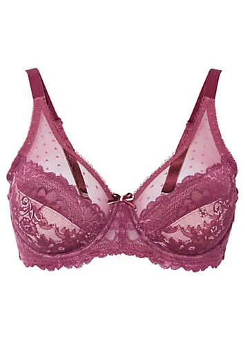 bonprix Lace Minimiser Bra | Grattan