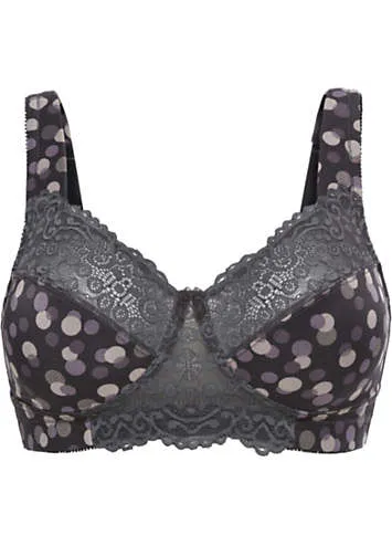 bonprix Non Wired Full Cup Lace Trim Bra | Grattan