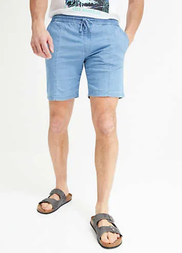 bonprix Pack of 2 Elasticated Waist Denim Shorts | Grattan