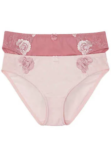 bonprix Pack of 2 Embroidered Briefs | Grattan