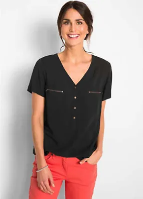 bonprix Zip Pocket Blouse | Grattan