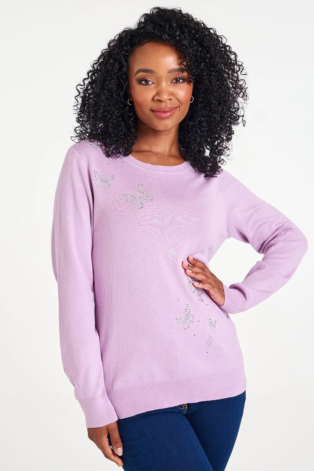 Butterfly Hotfix Detail Jumper