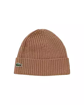 Cappello Beanie Lacoste Marrone