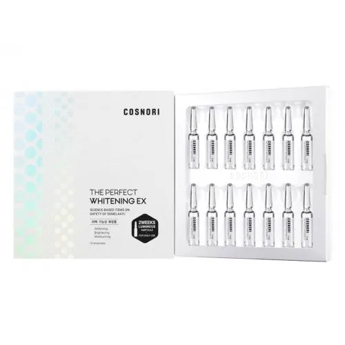 COSNORI The Perfect Whitening EX Ampoule Sets Facial Skincare Moisture Gifts brighten Niacinamide Melanin reducing hyperpigmenta