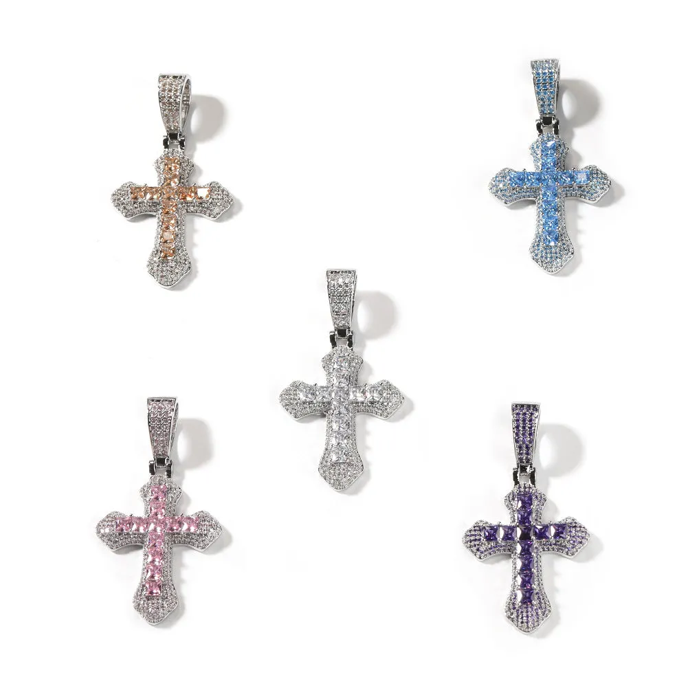 Cz Mini Cross Pendant