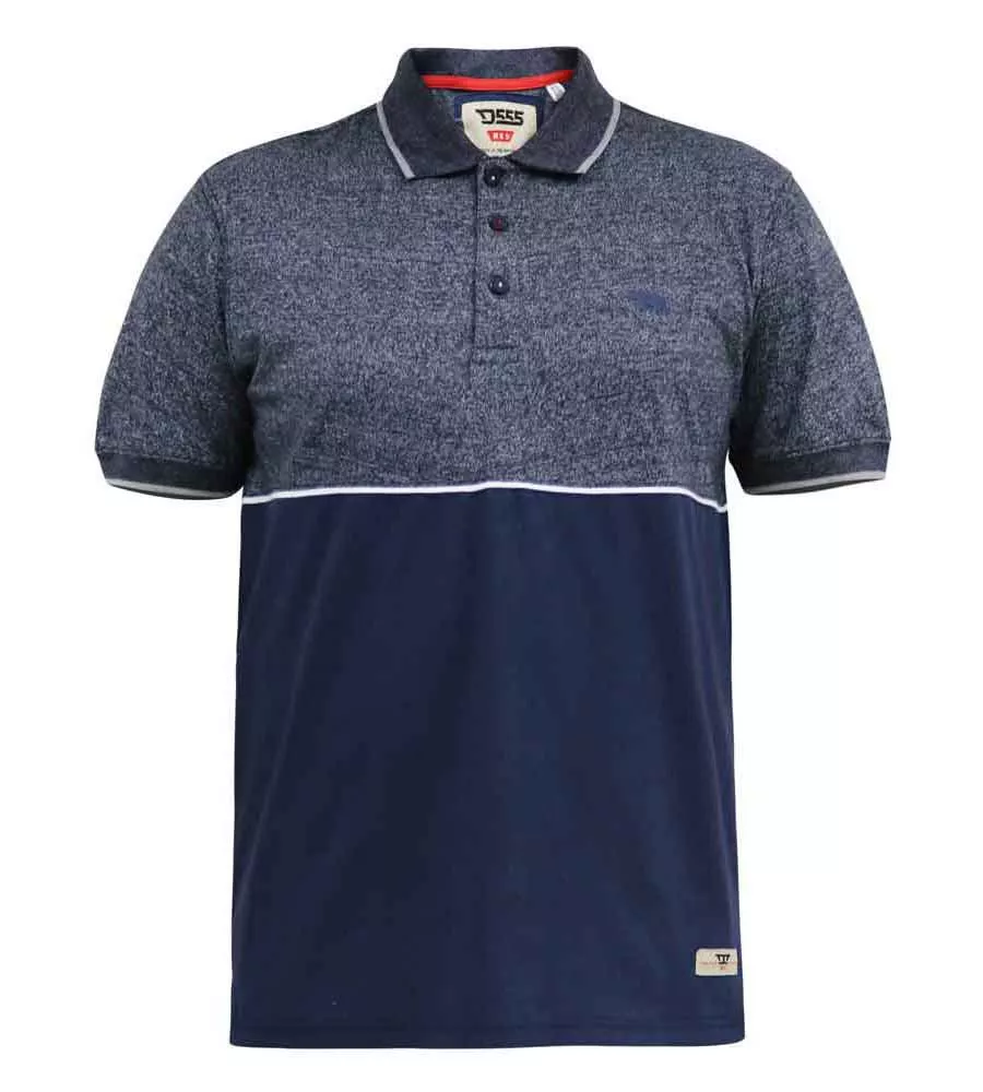 D555 Big Mens Cut and Sew Polo With Embroidery Sleeve Badge (JAYWICK)