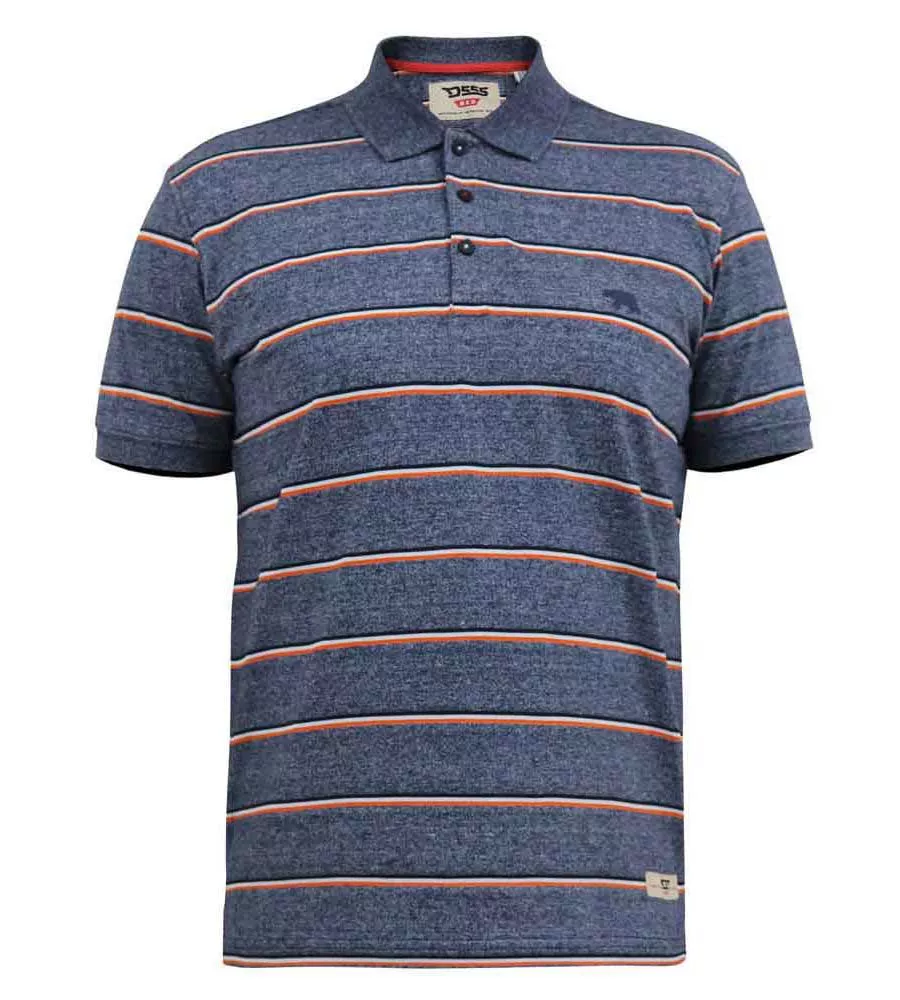  D555 Mens Jersey Polo Shirt With Full Stripe (HUMBER)