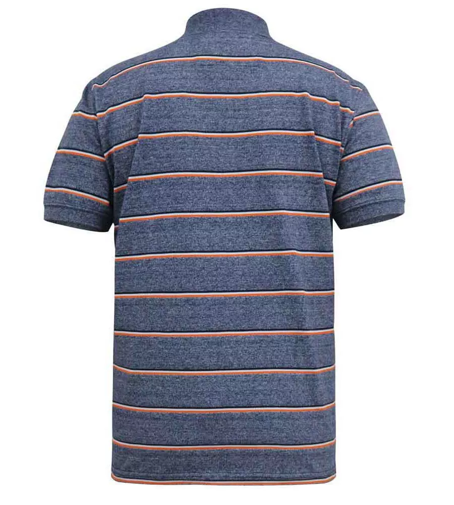  D555 Mens Jersey Polo Shirt With Full Stripe (HUMBER)