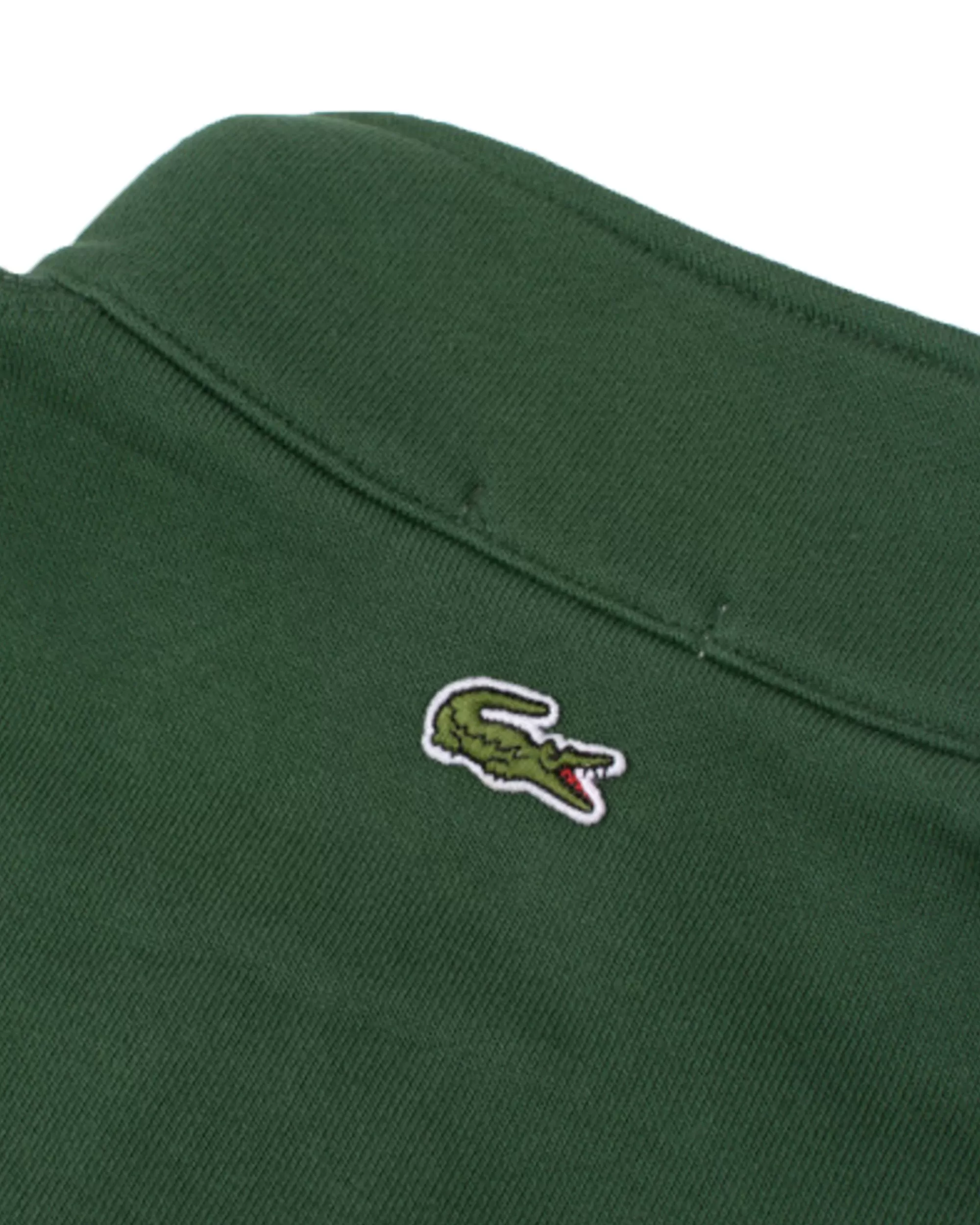 Felpa Mezza Zip Uomo Lacoste Verde