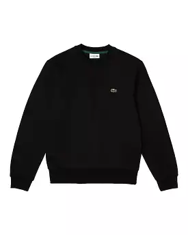 Felpa Uomo Lacoste Basic Logo Nero