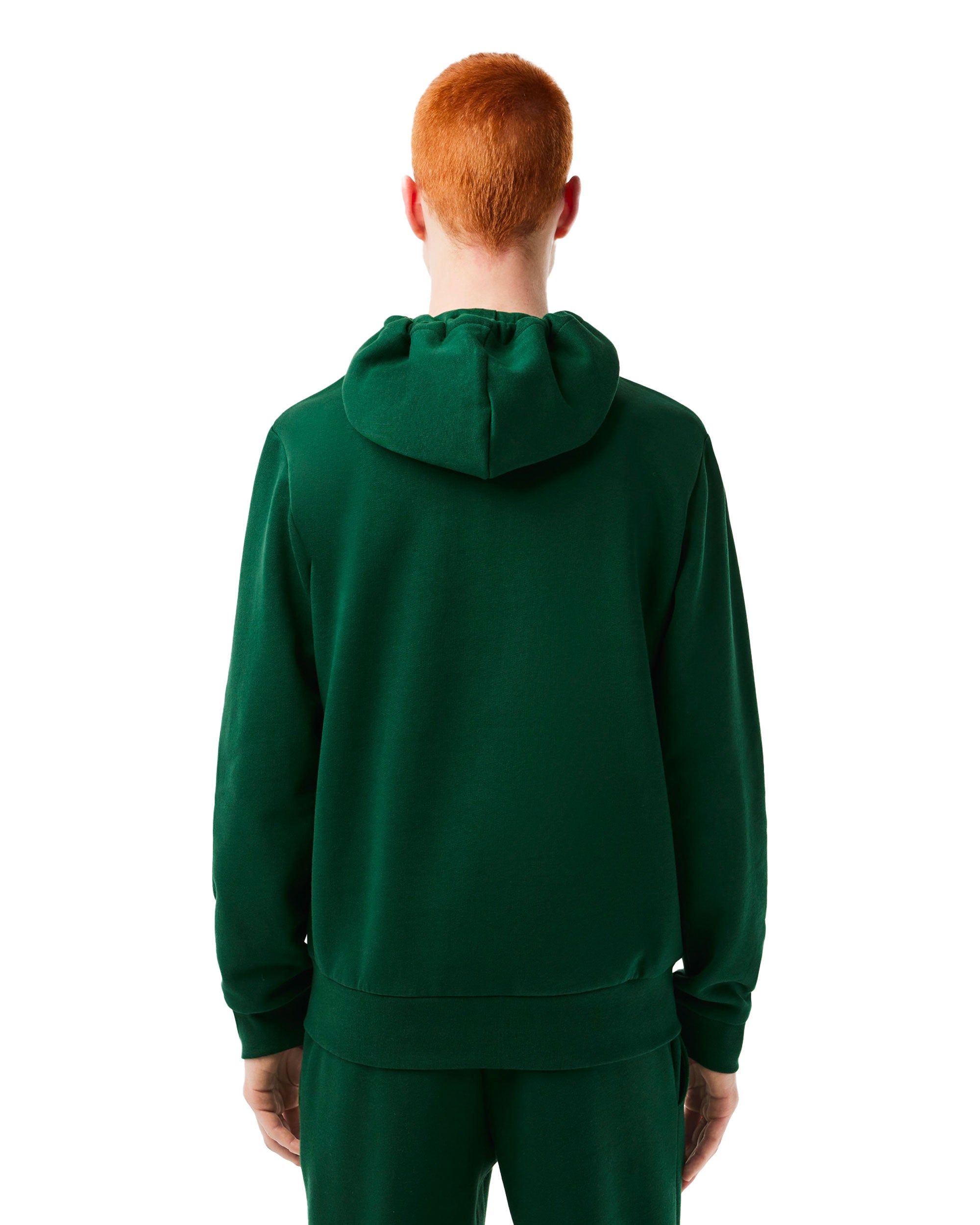 Felpa Uomo Lacoste Basic Logo Verde