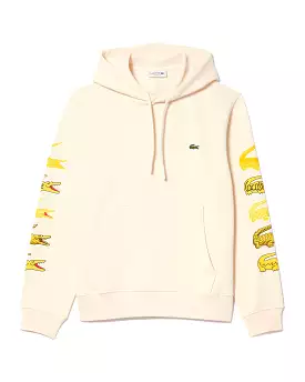 Felpa Uomo Lacoste Patch Beige