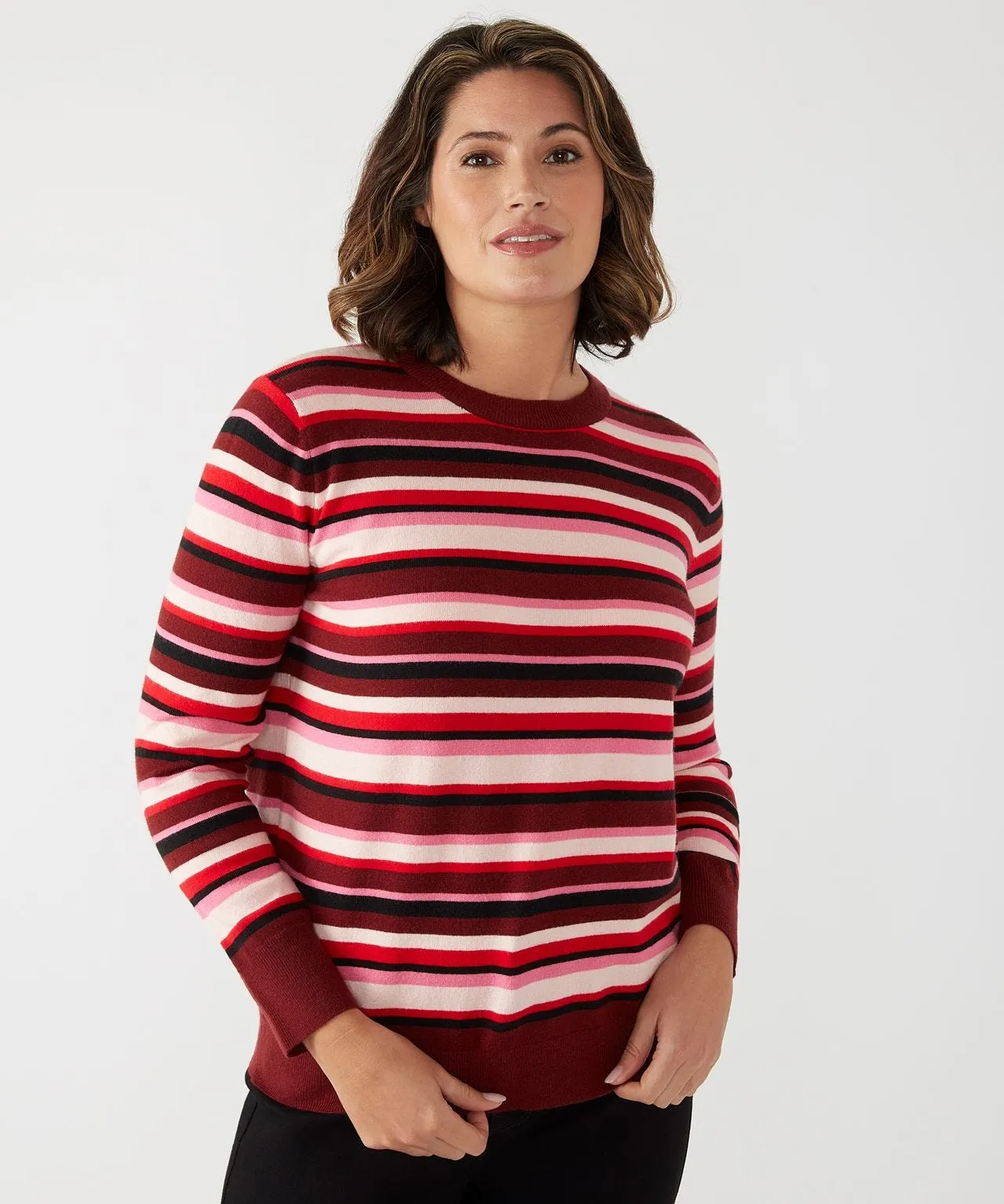 First Avenue Crew Neck Stripe Jumper