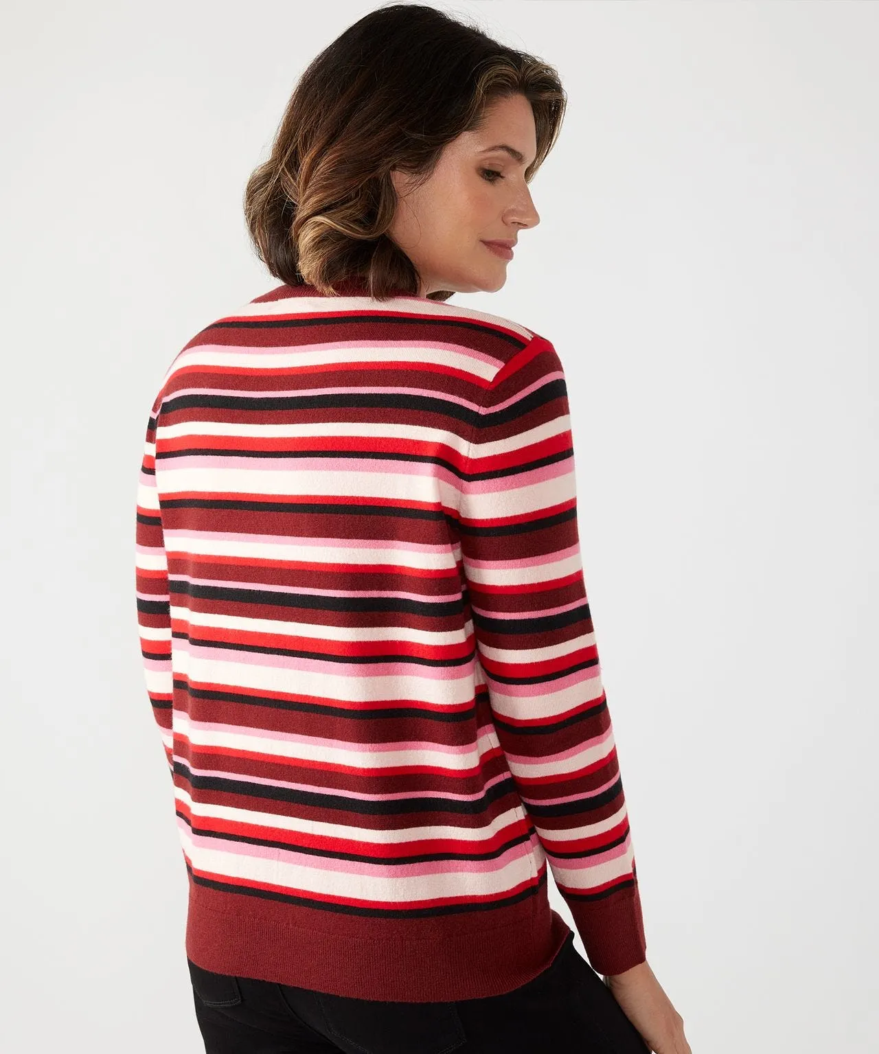 First Avenue Crew Neck Stripe Jumper