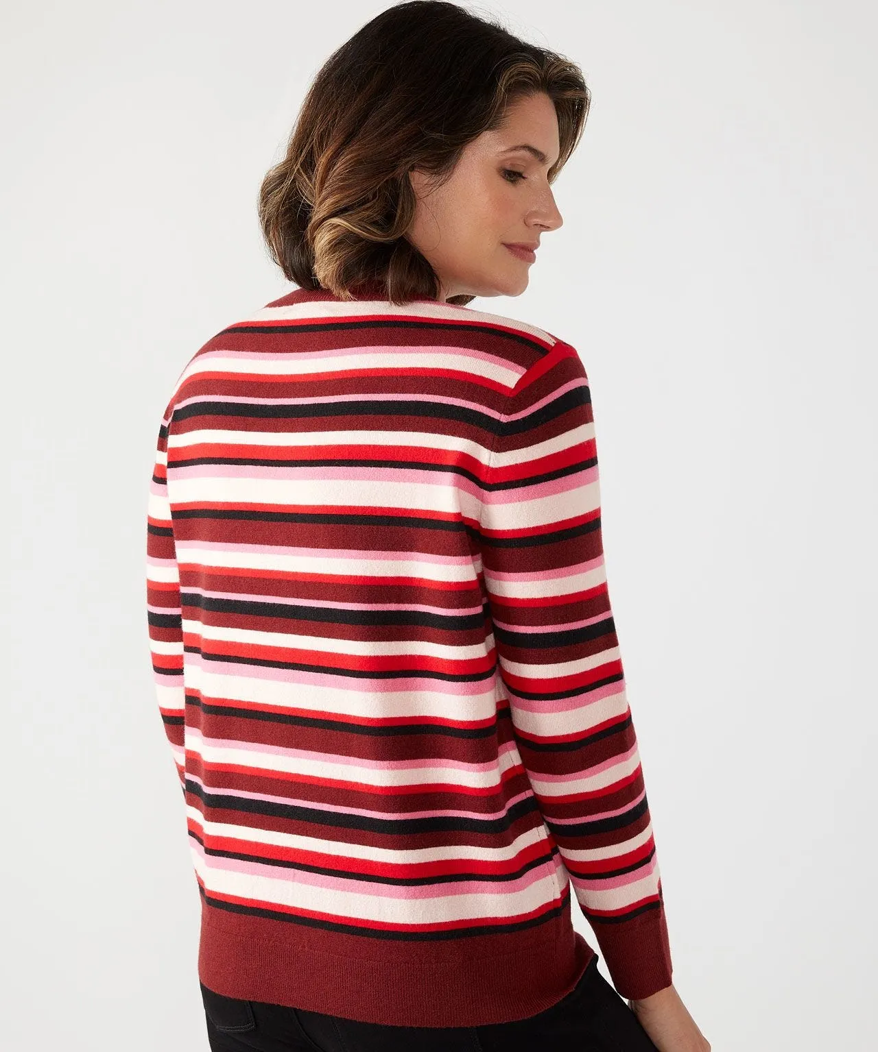 First Avenue Crew Neck Stripe Jumper