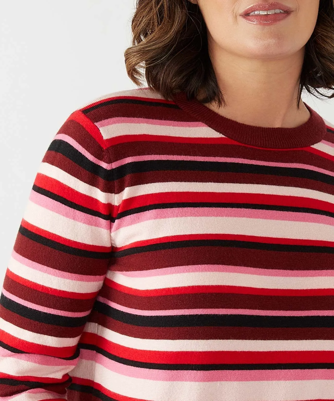 First Avenue Crew Neck Stripe Jumper