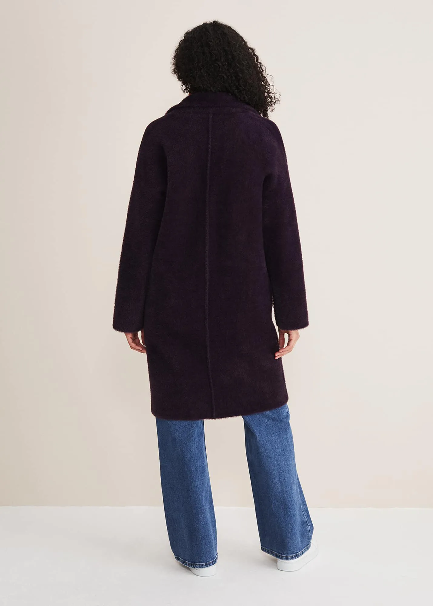 Floressa Fluffy Knit Coat