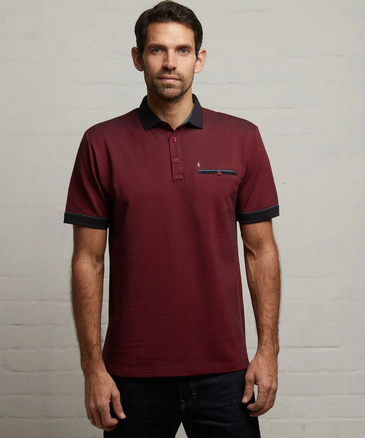 Gabicci Short Sleeve Oxford Jersey Polo