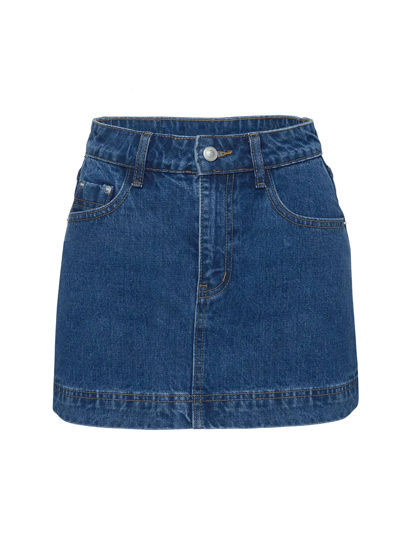 Gazelle Denim Skort Mid Wash Tall