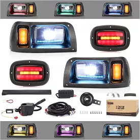 Golf Cart Accessories LED Light Kit with Headlight for Club Car DS G&E - 10L0L