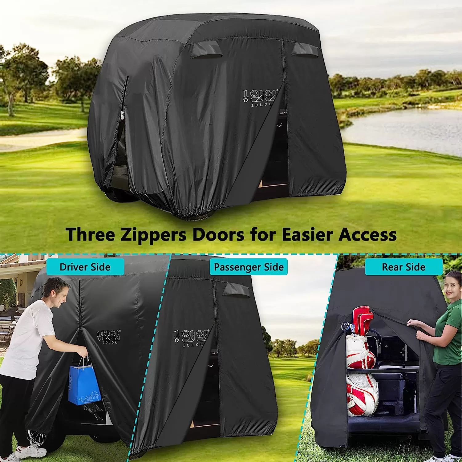 Golf Cart Rain Covers and Winter Covers for Club Car, EZGO and Yamaha - 10L0L