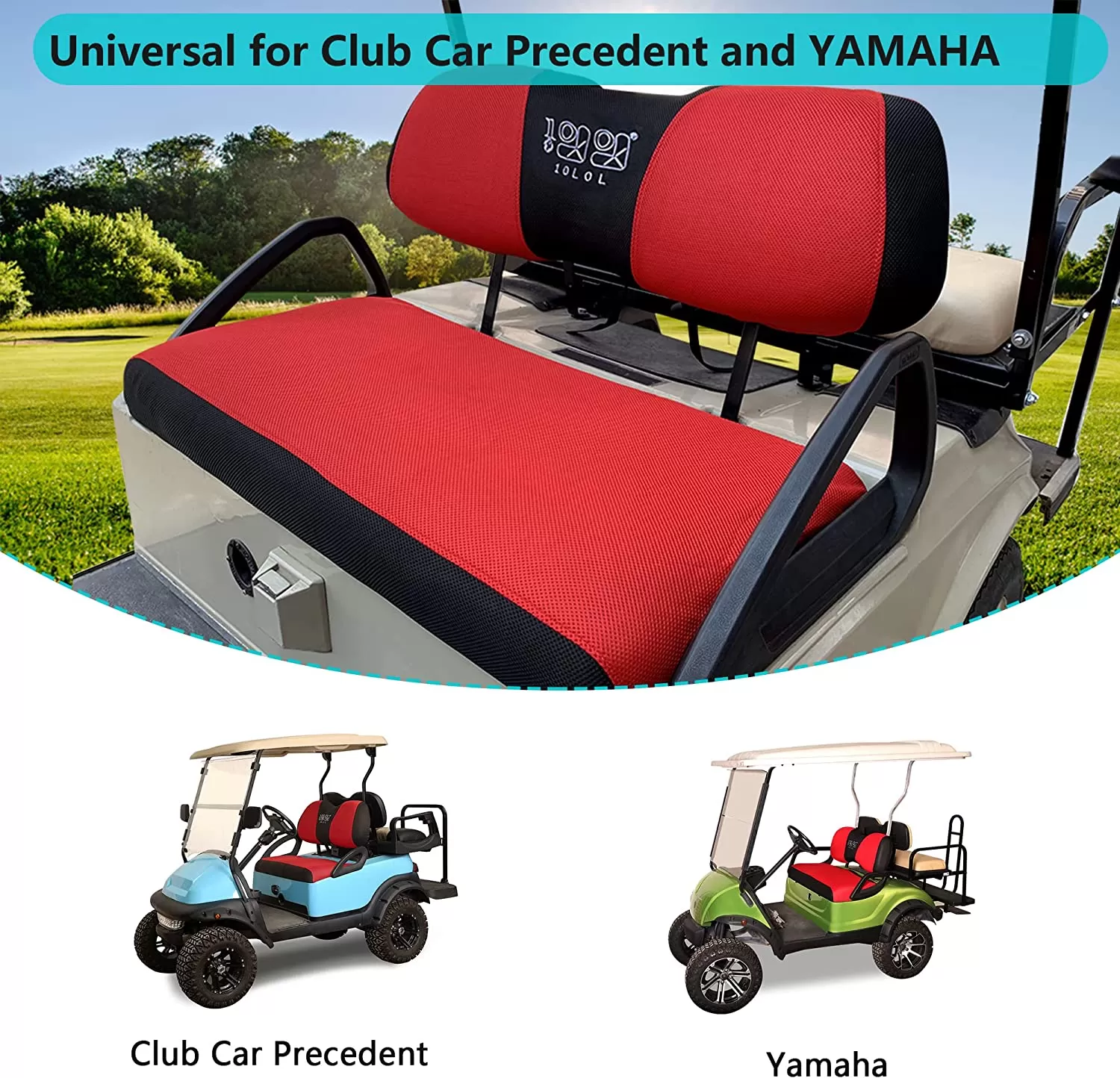 Golf Cart Seat Covers for Club Car Precedent and Yamaha : Protect and Customize Your Ride