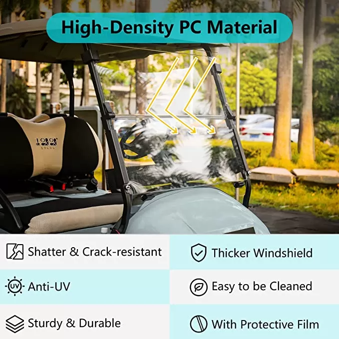 Golf Cart Windshield for Club Car Precedent Gas or Electric - 10L0L