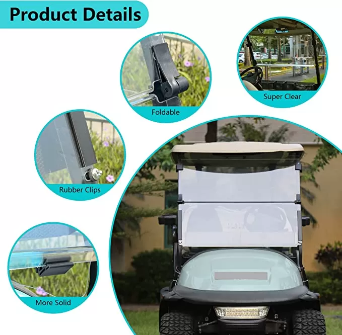 Golf Cart Windshield for Club Car Precedent Gas or Electric - 10L0L