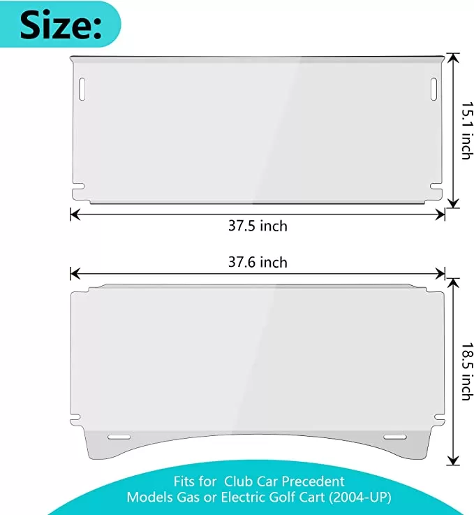 Golf Cart Windshield for Club Car Precedent Gas or Electric - 10L0L