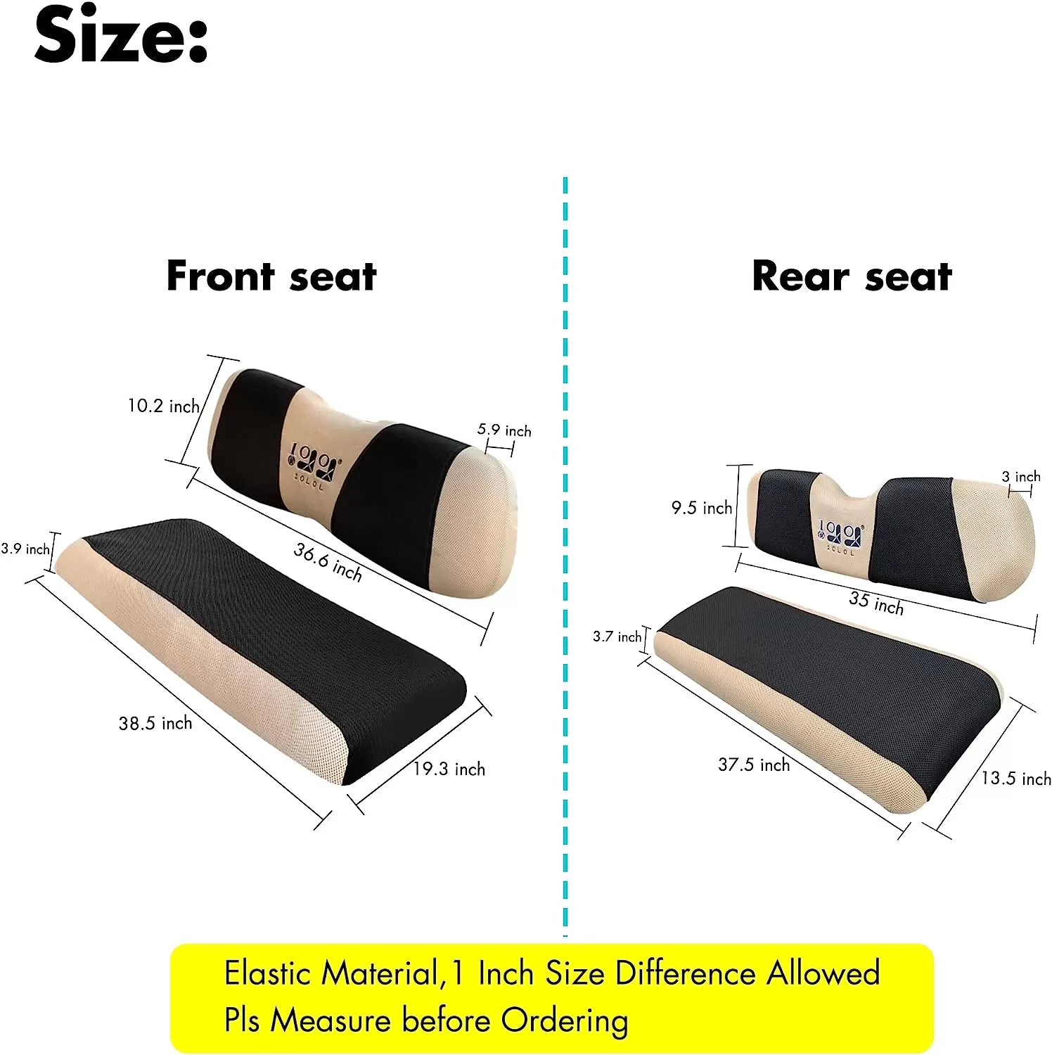 High-Quality and Comfortable Golf Cart Seat Cover for EZGO TXT Club Car DS  - 10L0L