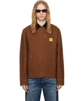 ICECREAM Brown Canvas Lined Work Jacket