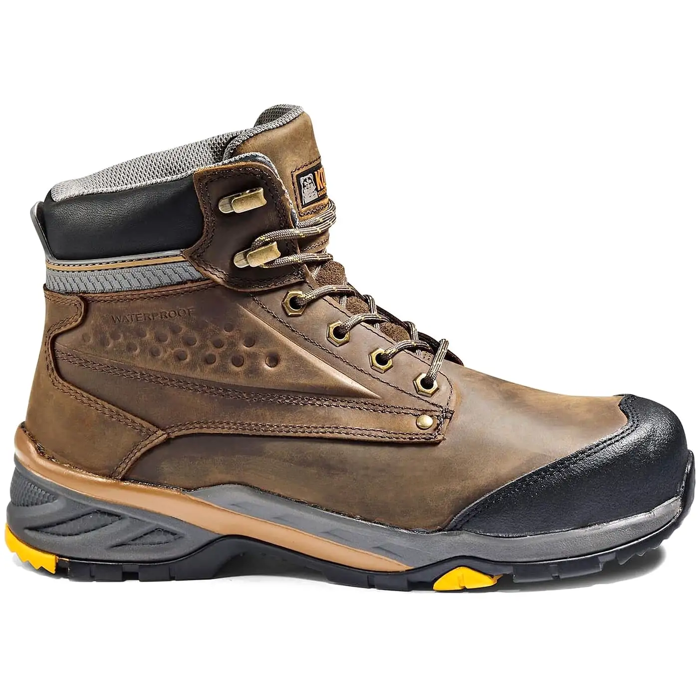 Kodiak Men's Crusade 6 Comp Toe WP Hiker Safety Work Boot -Brown- K4NKAD