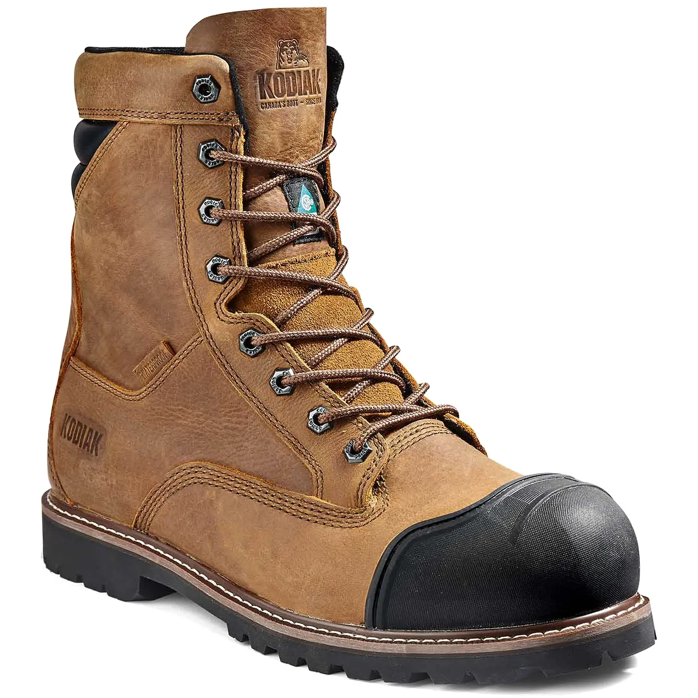 Kodiak Men's Mckinney M.U.T 8 Comp Toe WP Work Boot - Wheat - 4TEPWT