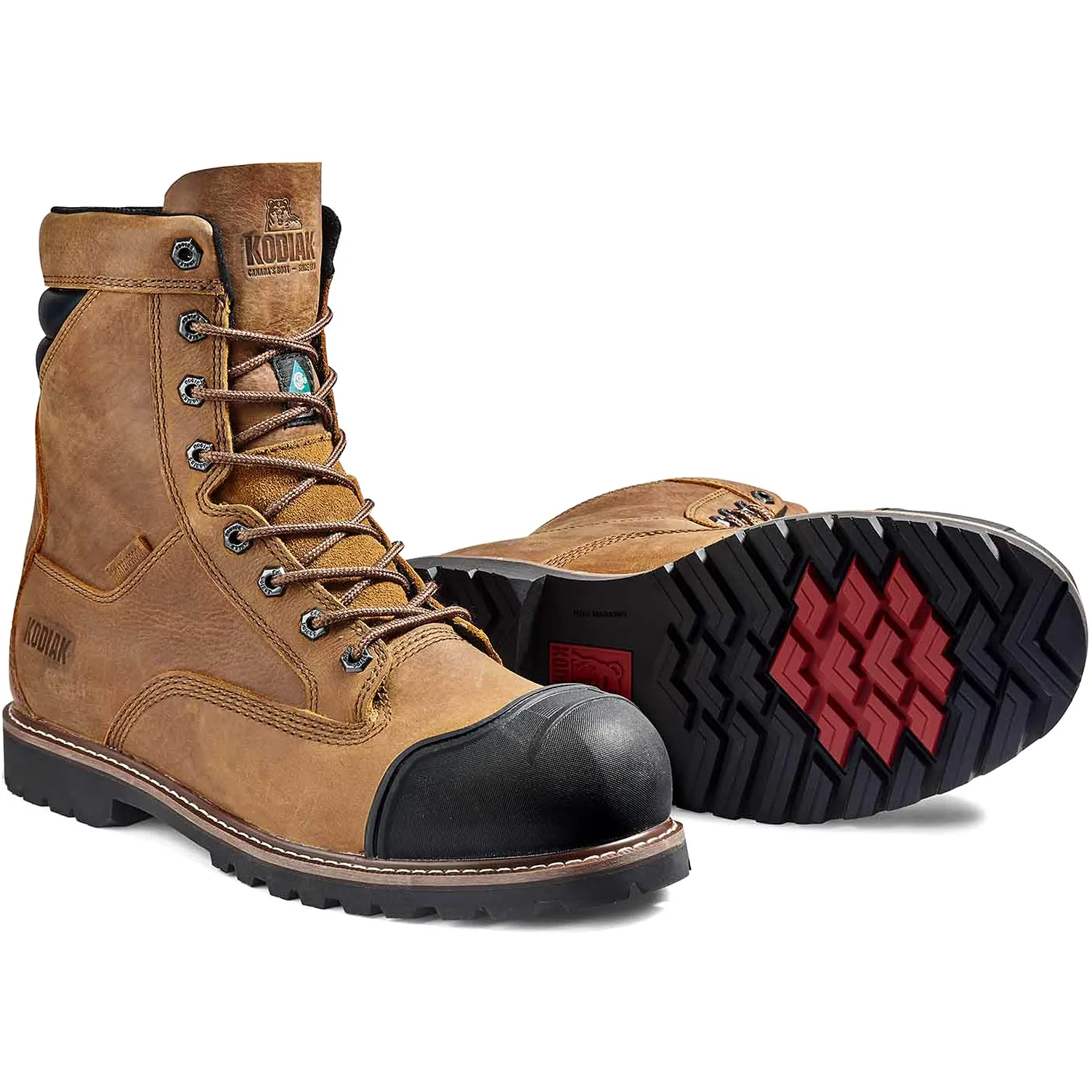 Kodiak Men's Mckinney M.U.T 8 Comp Toe WP Work Boot - Wheat - 4TEPWT