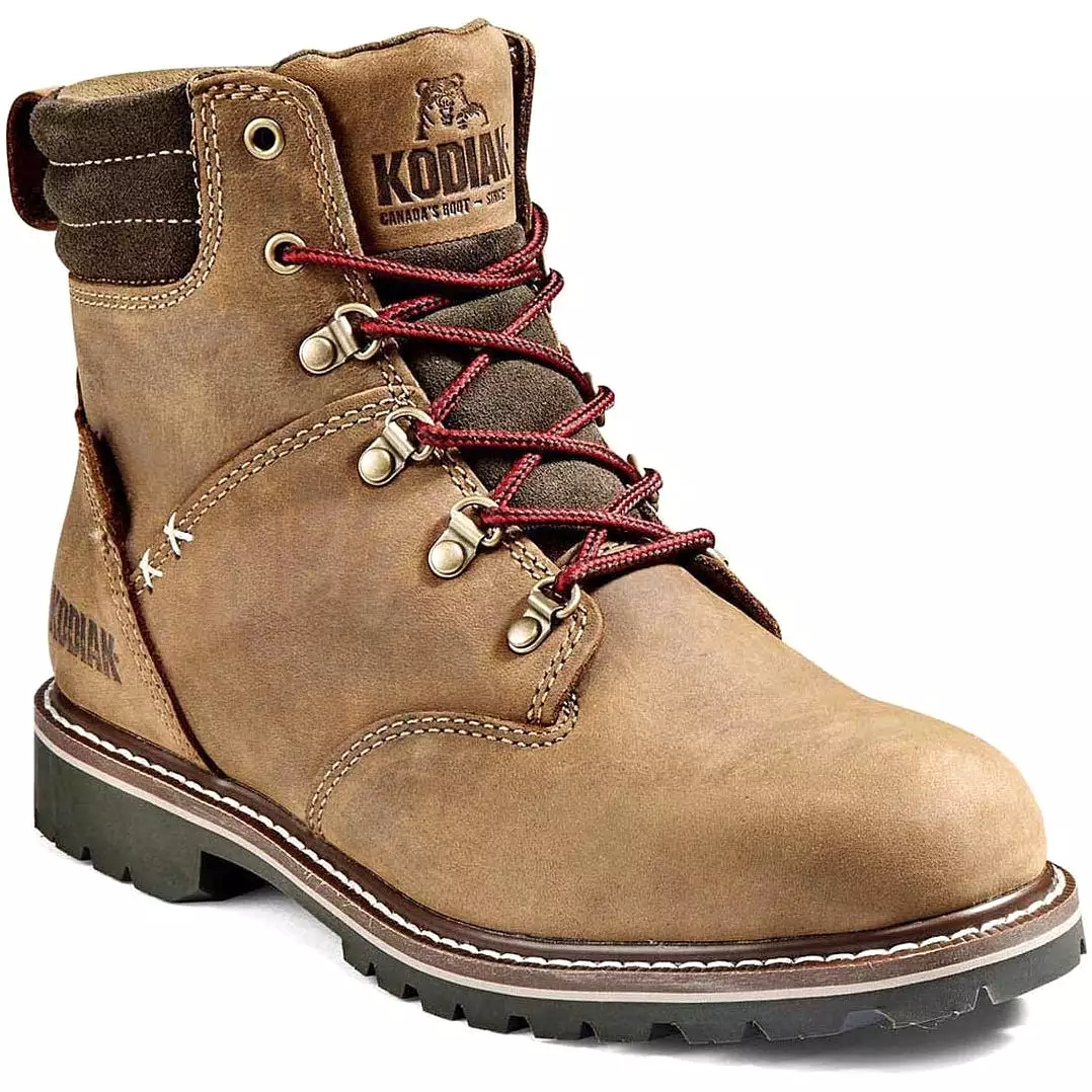 Kodiak Women's Bralorne 6 WP Slip Resist Safety Work Boot -Brown- 4TDSBN