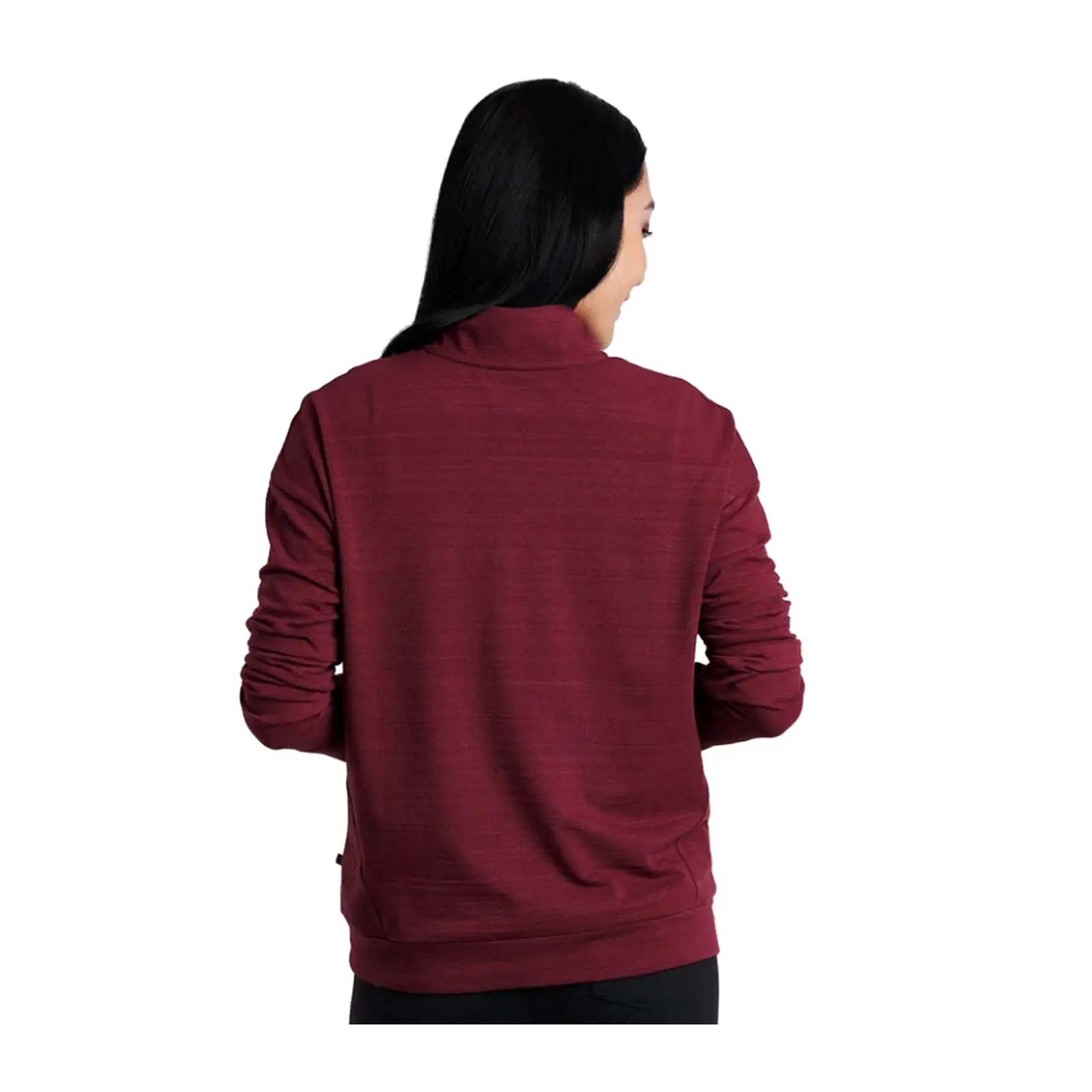 Kuhl Accel 1/2 Zip Long Sleeve Top (Women) - Zinfandel