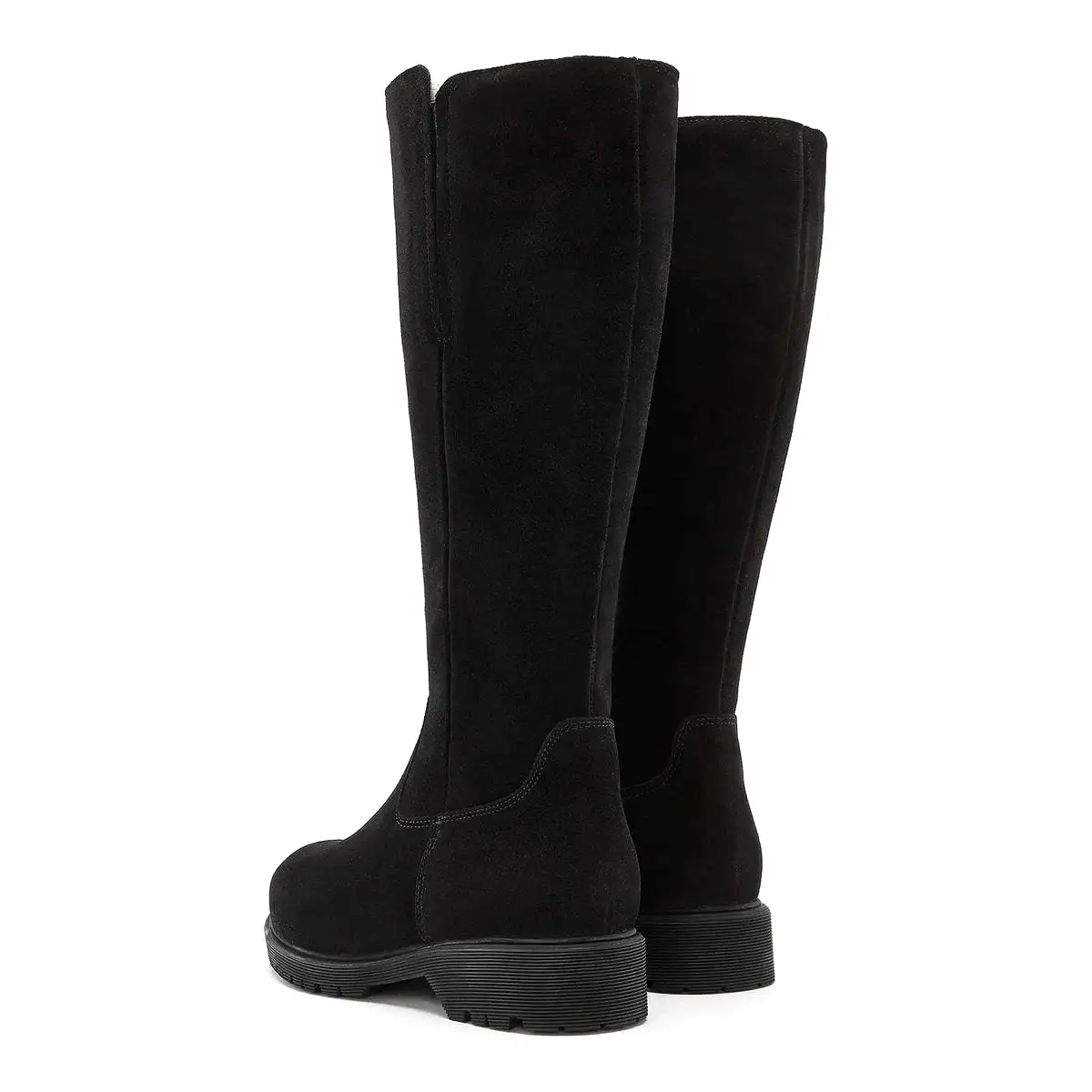 La Canadienne Women's Helene Black Shearling Suede Waterproof